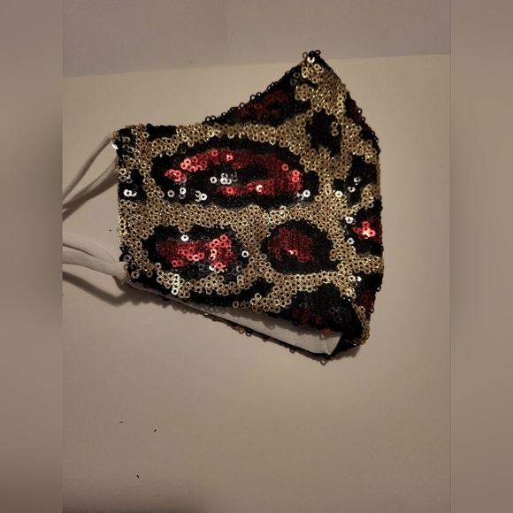 Sequin Leopard Facemasks/Adults/ 4 Colour, Lotbof 18 - Picture 7 of 11